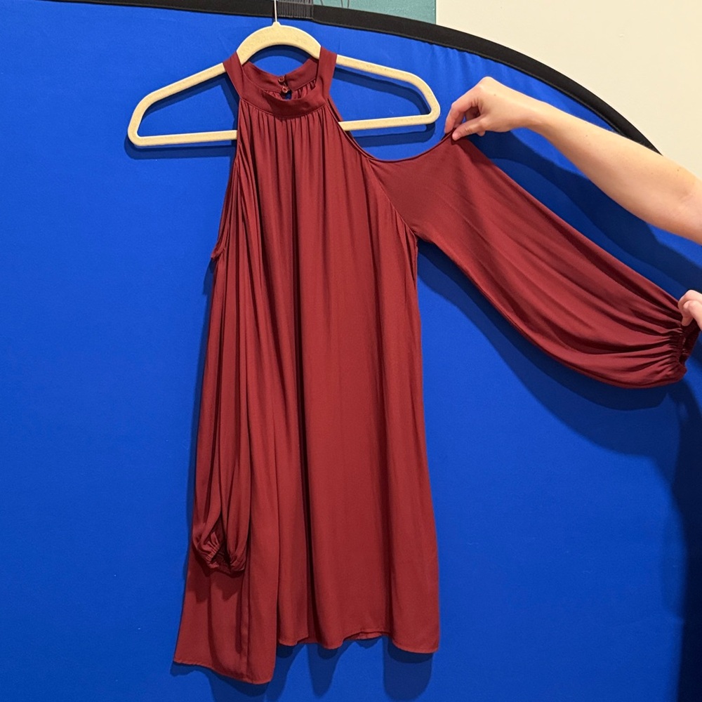 Lush Burgundy Dress